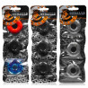 Oxballs Pack de 3 mini cockrings Oxballs Gris